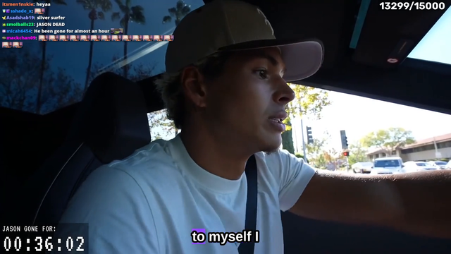 Marlon drives through a red light and keeps looking at chat while driving