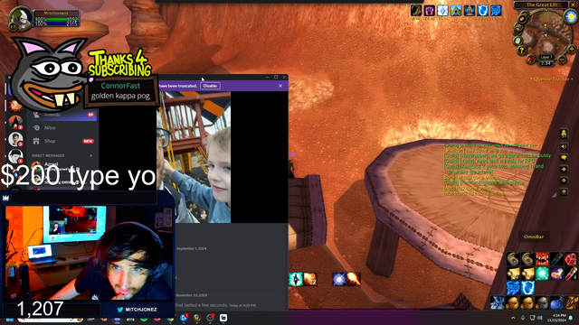 Mitch is getting Cdews kids gifts during Golden Kappa Train
