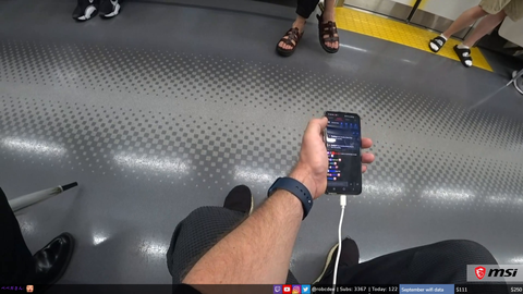 Rob sees a guy leave his phone on the train