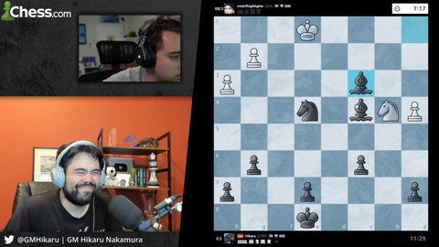 GMHikaru absolutely destroys Mizkif in Chess