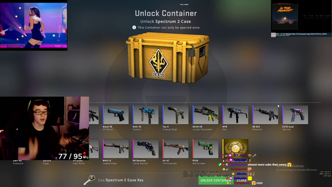 Streamer gets a factory new knife 1st try