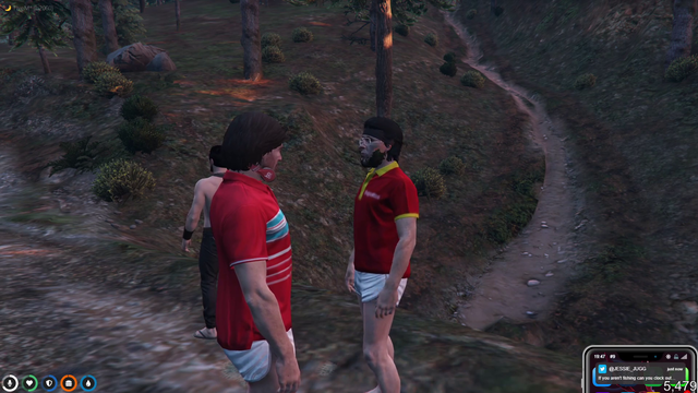 The Burger Shot employees caught a Bigfoot in the middle of the woods