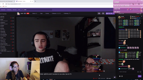 Maya tunes into Mizkif's stream.