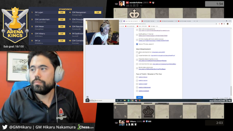 Hikaru reacting to xQc's reaction to NymN's new years award show of Hikaru and xQc