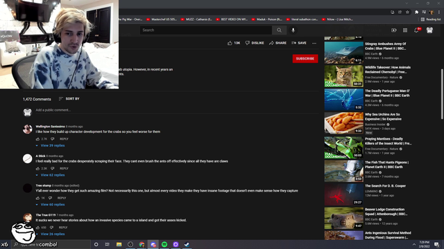 xQc has an accidental heated gamer moment