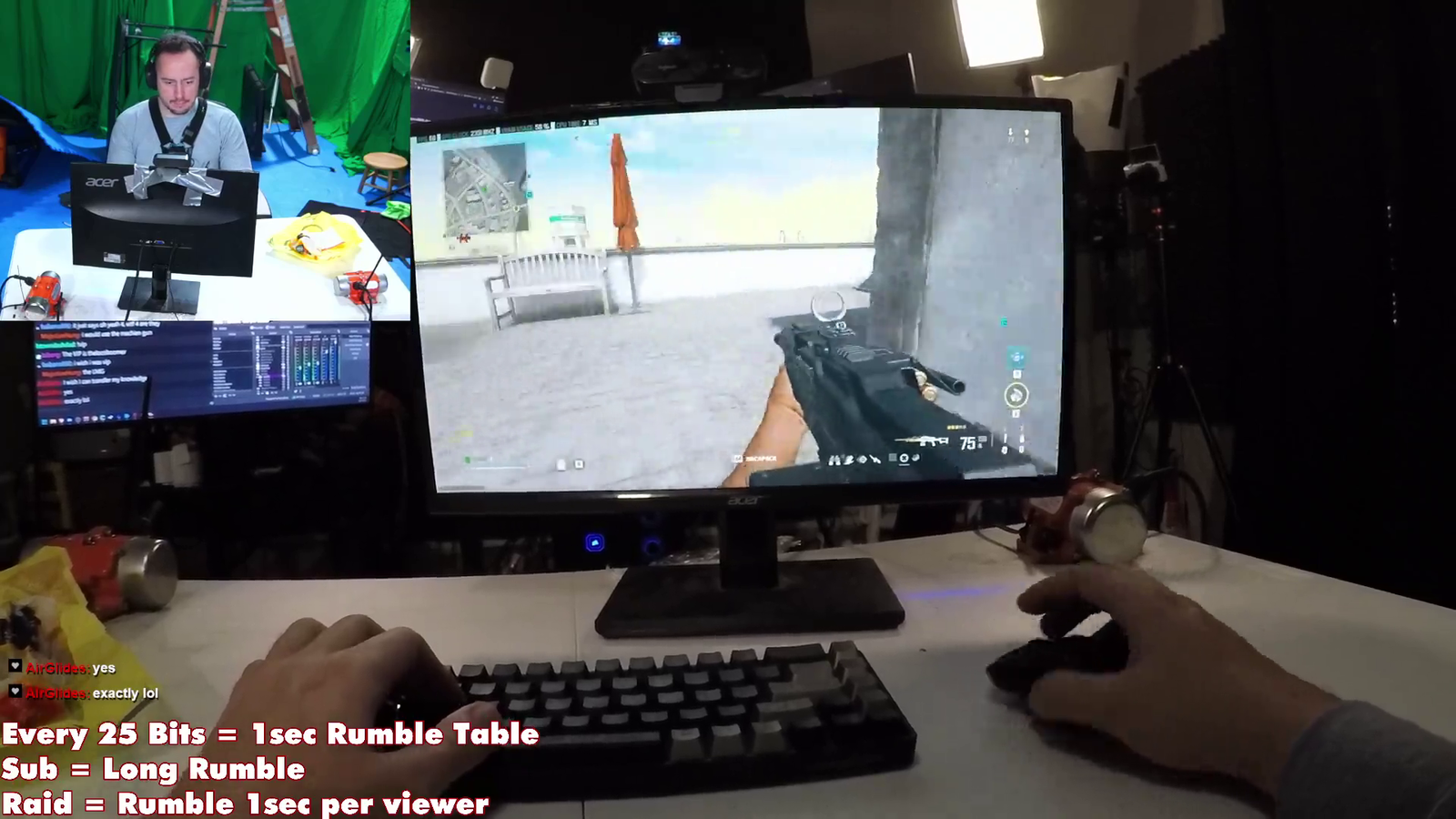 Streamer's DIY Rumble Desk Turns Rage Quit into Concrete Reality