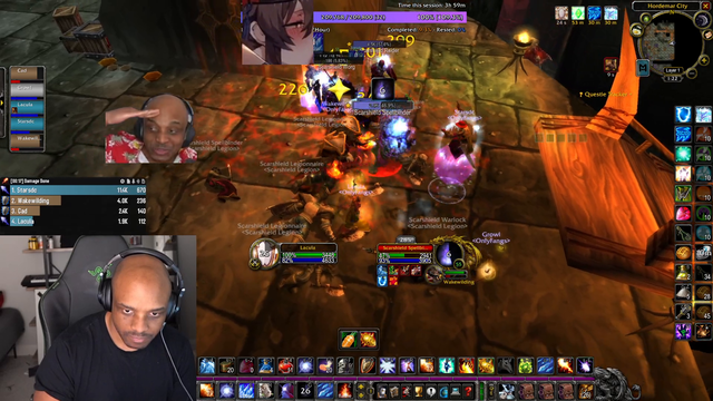 New player Lacari hits 60 with only one death due to disconnect