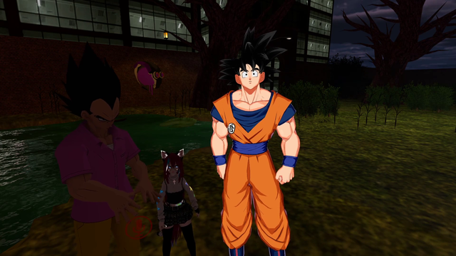 Goku and Vegeta help out in VRChat