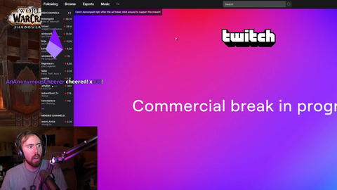 Asmon get pissed at Ads being auto run on his channel