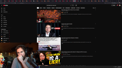 Asmongold crashing out on people saying He won't cover Elon Musk