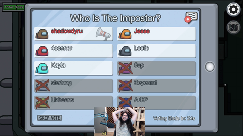 Imaqtpie talking his way to an Imposter win.