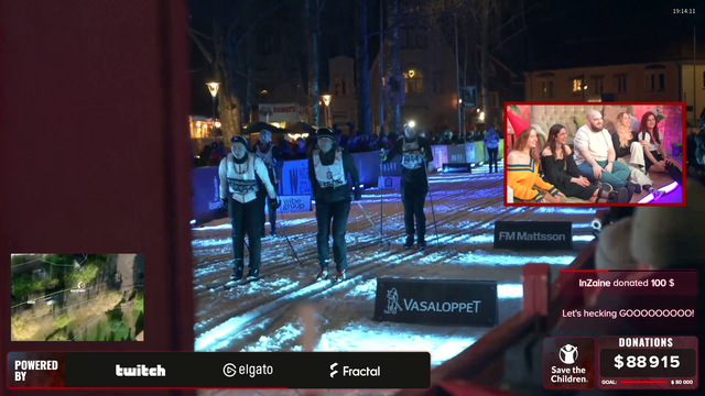 Elajjaz finishes Vasaloppet, 90km(56 mi) of Cross-Country skiing and raises $ 90000 for charity