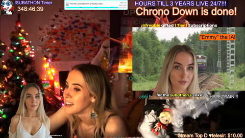 Twitch Streamer Emilycc Has Been Doing a Subathon, Streaming 24/7 for 3 Years Straight Since November 2021