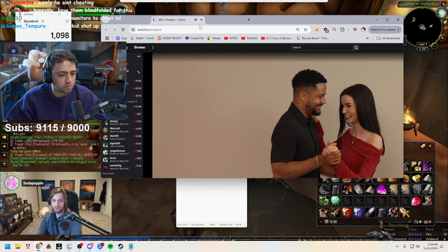 Mizkif checked NMP's stream in middle of OnlyFangs meeting