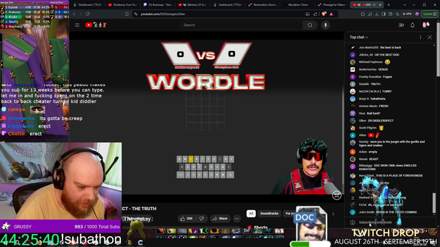 Streamer unable to type in the docs return stream chat