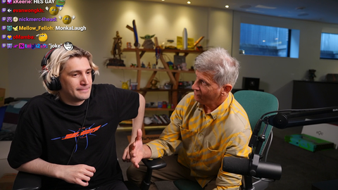 xQc gets a lesson on sexuality from his dad
