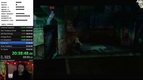 FFX speedrunner dies after 20 hours of running