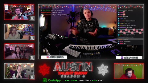 Austin Show does an amazing performance and contestant gives a shout out to banned streamer