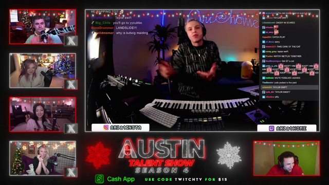 Austin Show does an amazing performance and contestant gives a shout out to banned streamer