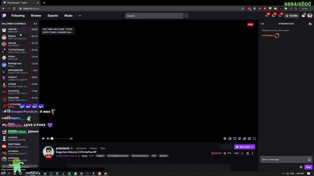 Poke checks in on xqc's speedrunning