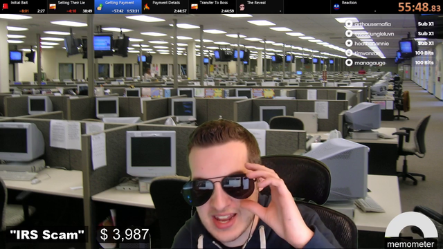 Kit has scammer talk to his "cat".