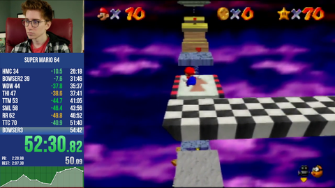 Clint Stevens on the verge of completing a PB does Clint Stevens things