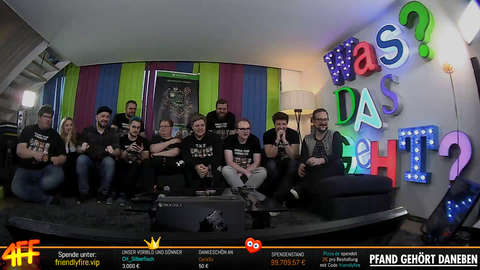 Friendly Fire raises 100.000€ 25 minutes into their charity marathon