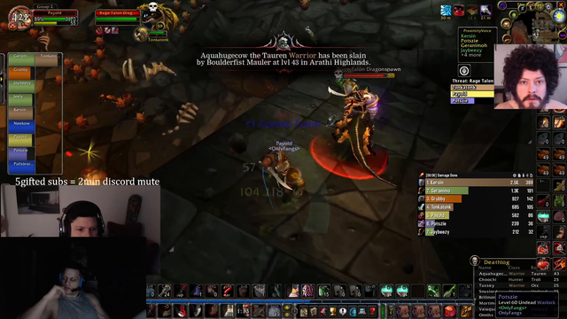 Payo does a mini Leeroy in Tonkas group