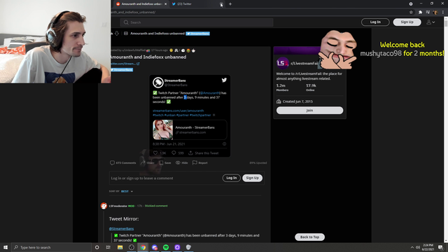 xQc's bayzed take on the ASMR/Hottub meta bans