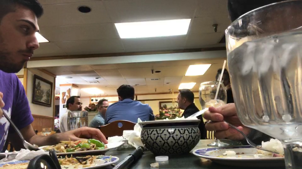 Glinksz' dad calls him while he is eating