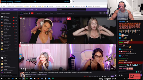 Knut compares content of streamers