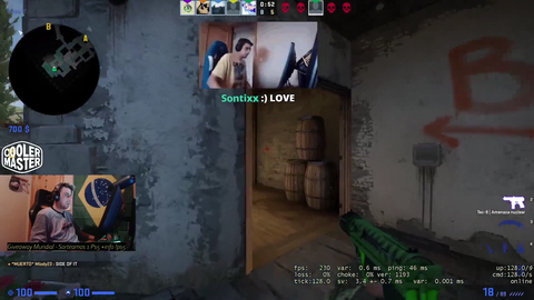 Tense 1v5 ace in CSGO