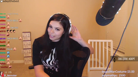 XQC abuses Adept