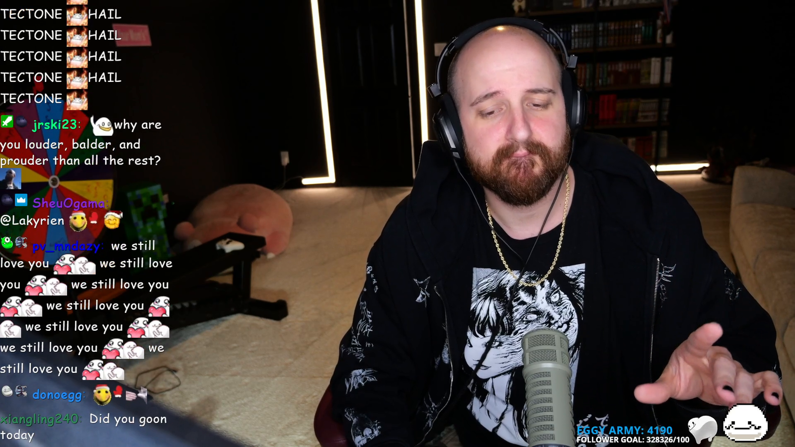 Coming back from a 3 days runaway after his threats against Pinkchu failed, Tectone talks about erectile dysfunction