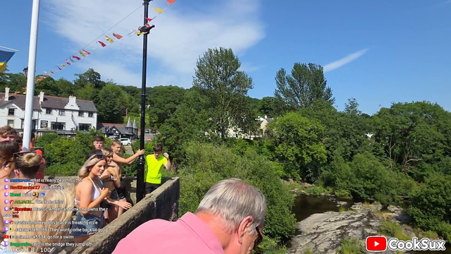 Cook stumbles upon a town of bridge jumpers