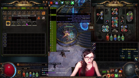 PoE streamer sharing a tasty treat