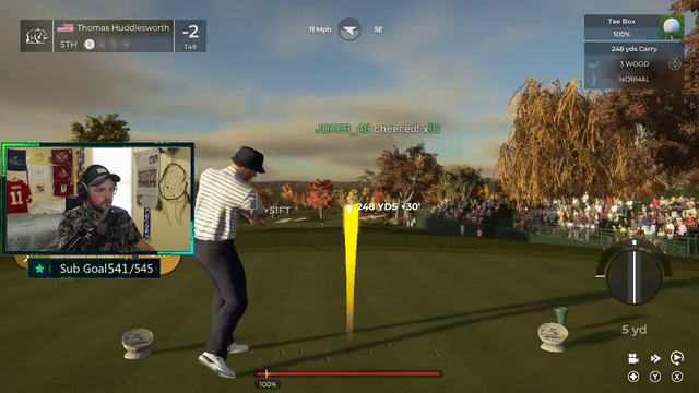 Hole in one while getting roasted by TTS