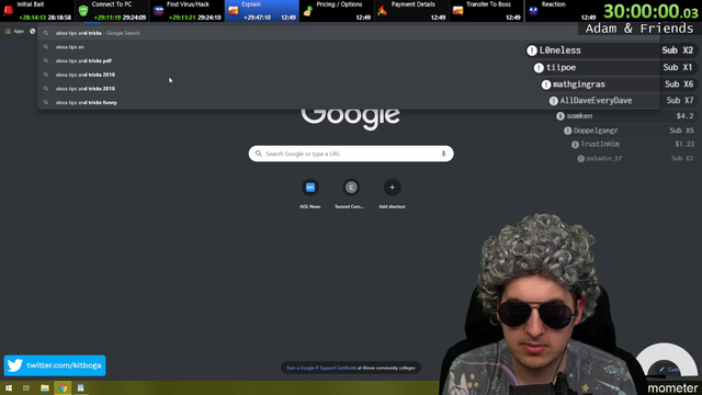 Kitboga, 30 hours with one group of scammers. Record scambait.