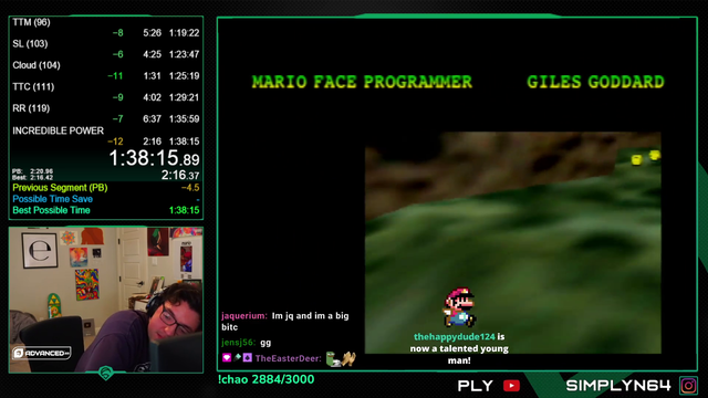 Simply getting emotional over his first PB in a year