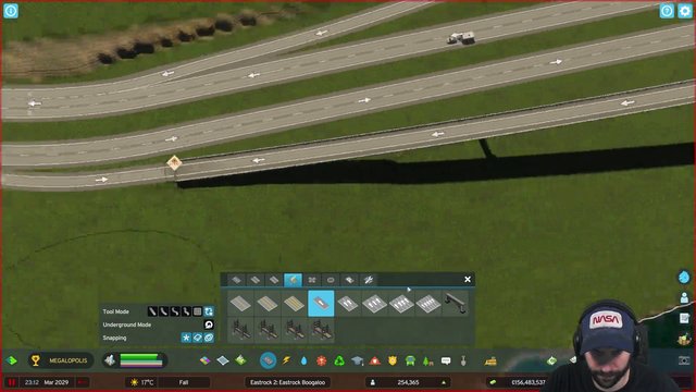 Finishing the new intersection