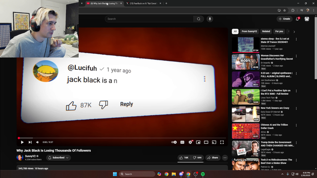 xQc - JACK BLACK IS A WHAT?