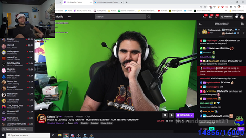 Esfand asks Shroud a question