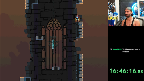 After 17 hours of non-stop playing, Lunar finally beats Jump King