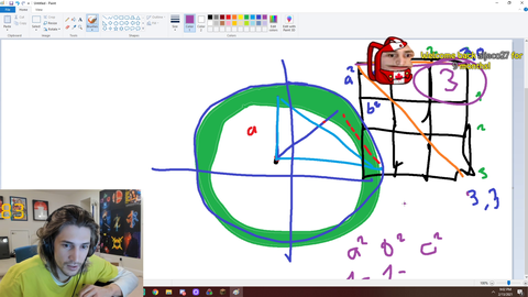 xQc tries to do the Pythagorean Theorem to figure out the best pathing in Minecraft 5Head