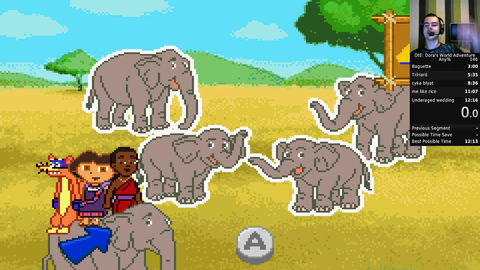 Speedrunner cannot find the 5th elephant