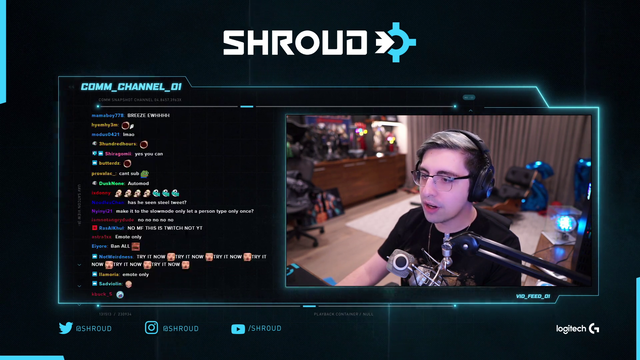 Shroud hates chat and wants to disable it