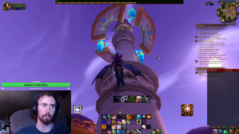 Amazing timing on Asmongold's stream