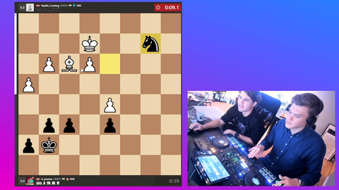 New Chess Meta: playing chess while having a live DJ