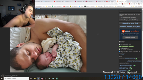 Mizkif has a special message for Erobb and his baby
