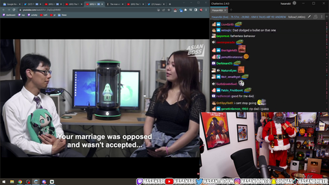 Hasan's girlfriend accidentally walks on stream